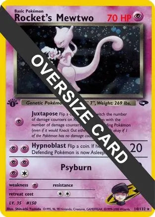Rocket's Mewtwo (8) (Jumbo Card) [Best of Promos] Pokémon