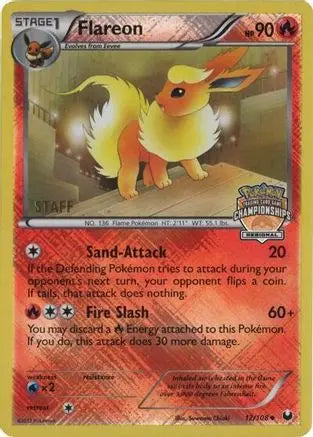 Flareon (12/108) (Regional Championship 2013 Promo Staff) [Black & White: Dark Explorers] Pokémon