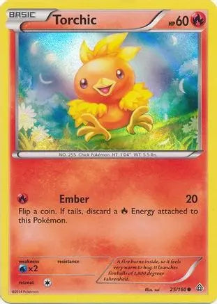 Torchic (25/160) (Sheen Holo) [XY: Primal Clash] Pokémon