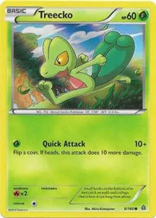 Treecko (6/160) (Sheen Holo) [XY: Primal Clash] Pokémon