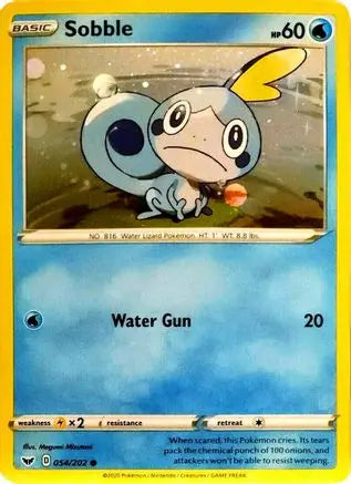 Sobble (054/202) (Cosmos Holo) [Sword & Shield: Base Set] Pokémon