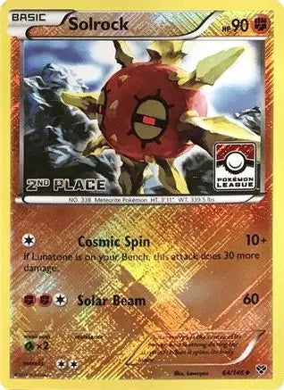 Solrock (64/146) (2nd Place League Challenge Promo) [XY: Base Set] Pokémon