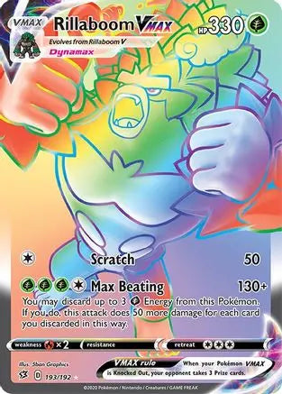 Rillaboom VMAX (193/192) [Sword & Shield: Rebel Clash] Pokémon