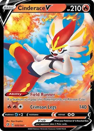 Cinderace V (035/192) [Sword & Shield: Rebel Clash] Pokémon