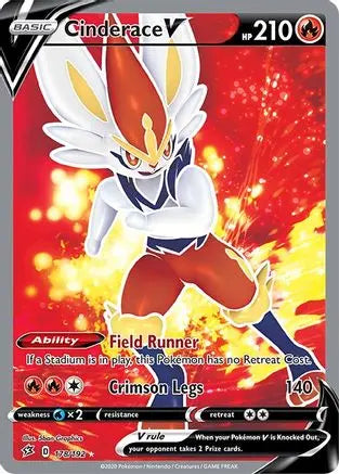 Cinderace V (178/192) [Sword & Shield: Rebel Clash] Pokémon