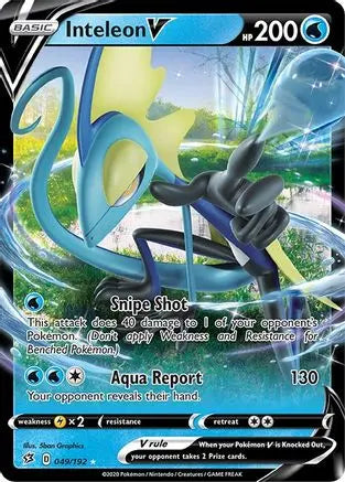 Inteleon V (049/192) [Sword & Shield: Rebel Clash] Pokémon
