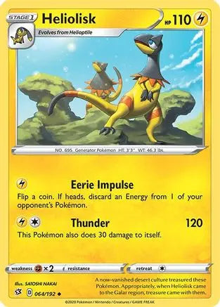 Heliolisk (064/192) [Sword & Shield: Rebel Clash] Pokémon