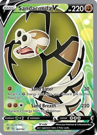 Sandaconda V (184/192) [Sword & Shield: Rebel Clash] Pokémon