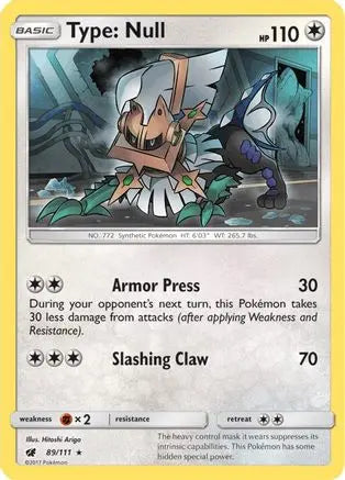 Type: Null (89/111) (Theme Deck Exclusive) [Sun & Moon: Crimson Invasion] Pokémon