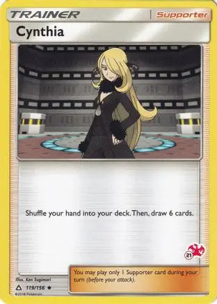 Cynthia (119/156) (Charizard Stamp #21) [Battle Academy 2020] Pokémon