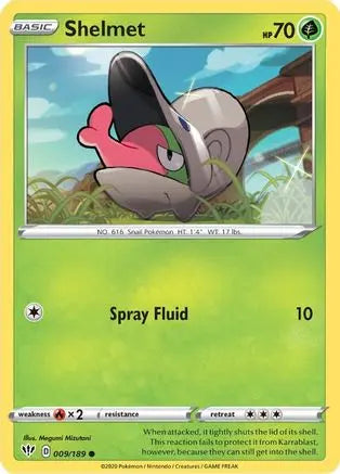 Shelmet (009/189) [Sword & Shield: Darkness Ablaze] Pokémon