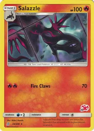 Salazzle (34/236) (Charizard Stamp #23) [Battle Academy 2020] Pokémon