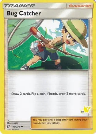 Bug Catcher (189/236) (Pikachu Stamp #51) [Battle Academy 2020] Pokémon