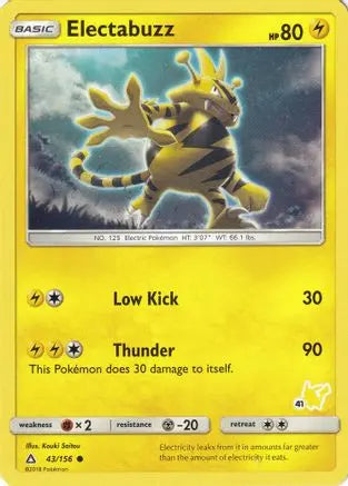 Electabuzz (43/156) (Pikachu Stamp #41) [Battle Academy 2020] Pokémon