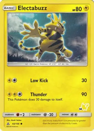 Electabuzz (43/156) (Pikachu Stamp #58) [Battle Academy 2020] Pokémon