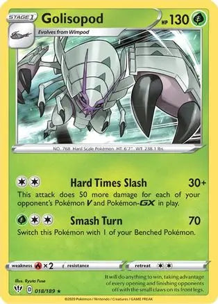 Golisopod (018/189) [Sword & Shield: Darkness Ablaze] Pokémon