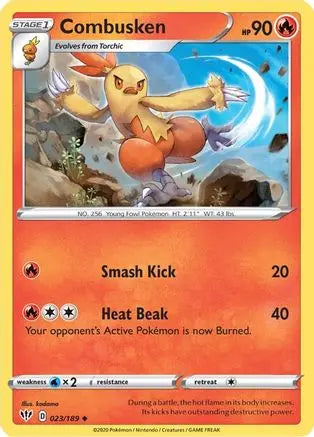 Combusken (023/189) [Sword & Shield: Darkness Ablaze] Pokémon