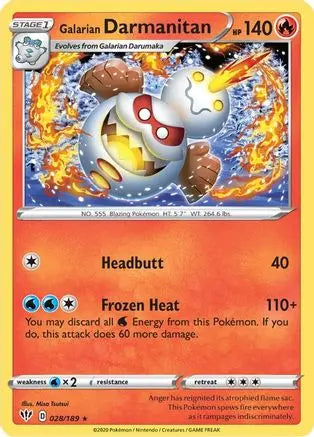 Galarian Darmanitan (028/189) [Sword & Shield: Darkness Ablaze] Pokémon
