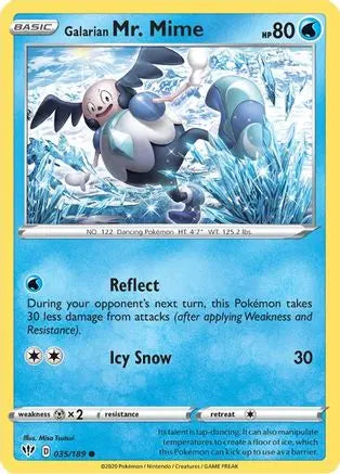 Galarian Mr. Mime (035/189) [Sword & Shield: Darkness Ablaze] Pokémon