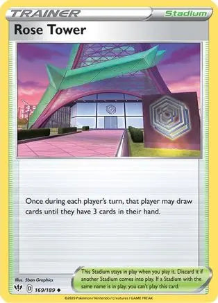 Rose Tower (169/189) [Sword & Shield: Darkness Ablaze] Pokémon