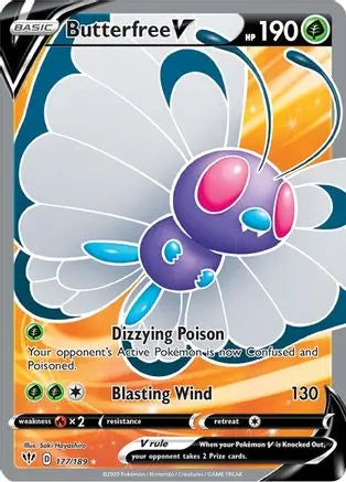 Butterfree V (177/189) [Sword & Shield: Darkness Ablaze] Pokémon