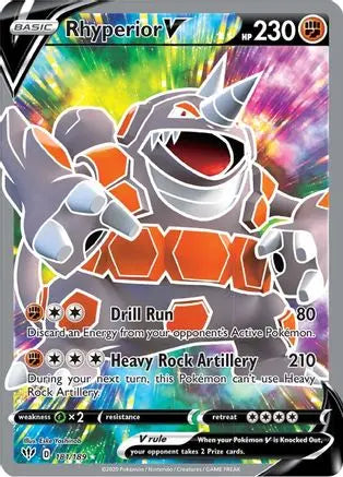 Rhyperior V (181/189) [Sword & Shield: Darkness Ablaze] Pokémon
