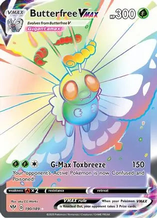 Butterfree VMAX (190/189) [Sword & Shield: Darkness Ablaze] Pokémon