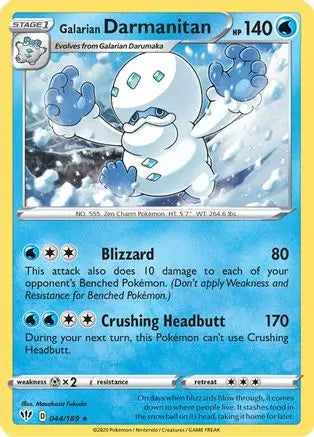 Galarian Darmanitan (044/189) [Sword & Shield: Darkness Ablaze] Pokémon