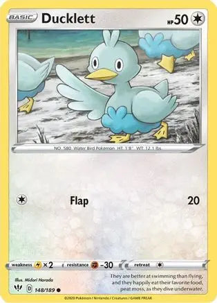 Ducklett (148/189) [Sword & Shield: Darkness Ablaze] Pokémon