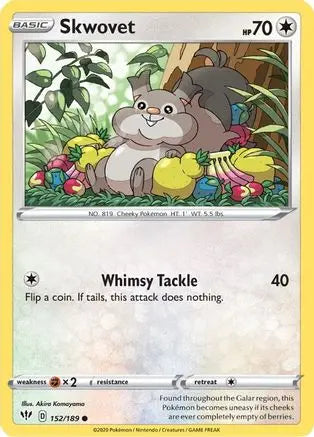 Skwovet (152/189) [Sword & Shield: Darkness Ablaze] Pokémon