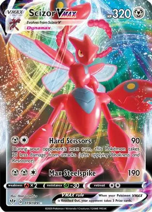 Scizor VMAX (119/189) [Sword & Shield: Darkness Ablaze] Pokémon