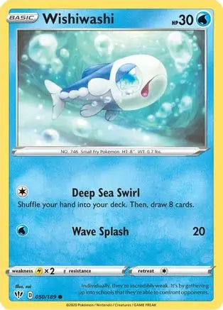 Wishiwashi (050/189) [Sword & Shield: Darkness Ablaze] Pokémon