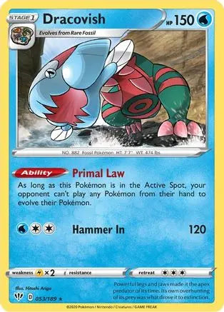 Dracovish (053/189) [Sword & Shield: Darkness Ablaze] Pokémon