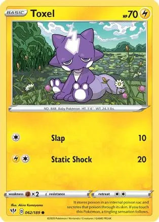 Toxel (062/189) [Sword & Shield: Darkness Ablaze] Pokémon