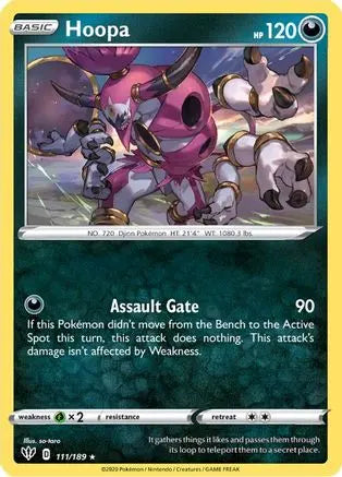 Hoopa (111/189) [Sword & Shield: Darkness Ablaze] Pokémon
