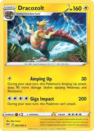 Dracozolt (065/189) [Sword & Shield: Darkness Ablaze] Pokémon
