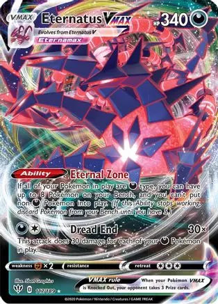 Eternatus VMAX (117/189) [Sword & Shield: Darkness Ablaze] Pokémon