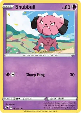Snubbull (070/189) [Sword & Shield: Darkness Ablaze] Pokémon