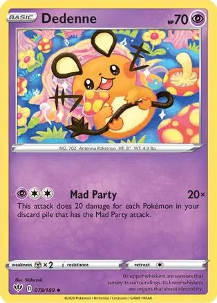 Dedenne (078/189) [Sword & Shield: Darkness Ablaze] Pokémon