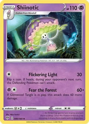 Shiinotic (080/189) [Sword & Shield: Darkness Ablaze] Pokémon