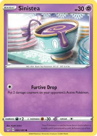 Sinistea (082/189) [Sword & Shield: Darkness Ablaze] Pokémon