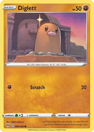 Diglett (084/189) [Sword & Shield: Darkness Ablaze] Pokémon