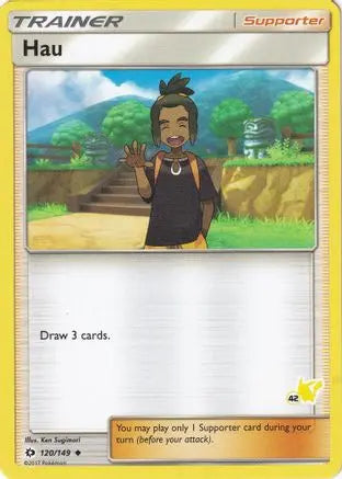 Hau (120/149) (Pikachu Stamp #42) [Battle Academy 2020] Pokémon