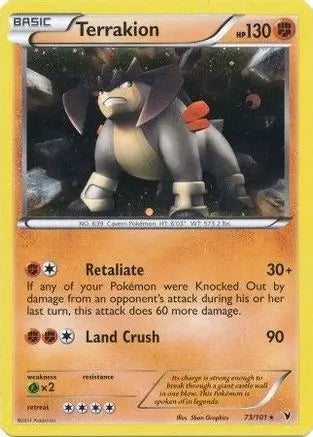 Terrakion (73/101) (Cosmos Holo) (Blister Exclusive) [Black & White: Noble Victories] Pokémon