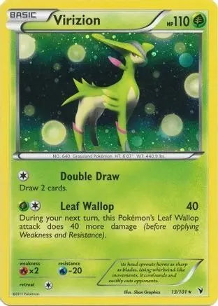 Virizion (13/101) (Cosmos Holo) (Blister Exclusive) [Black & White: Noble Victories] Pokémon