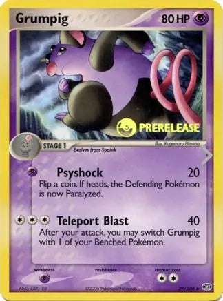 Grumpig (29/106) (Prerelease Promo) [Nintendo: Black Star Promos] Pokémon