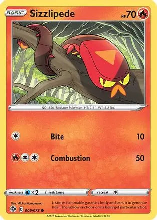 Sizzlipede (009/073) [Sword & Shield: Champion's Path] Pokémon