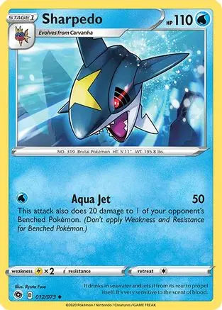 Sharpedo (012/073) [Sword & Shield: Champion's Path] Pokémon