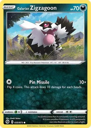 Galarian Zigzagoon (035/073) [Sword & Shield: Champion's Path] Pokémon