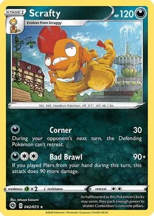 Scrafty (042/073) [Sword & Shield: Champion's Path] Pokémon